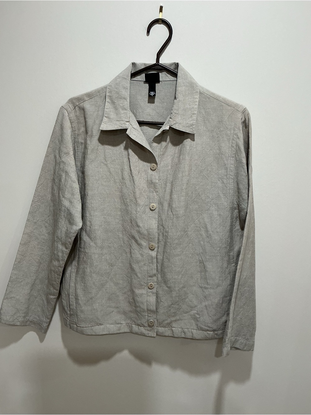 Eileen Fisher linen blend jacket blouses size small